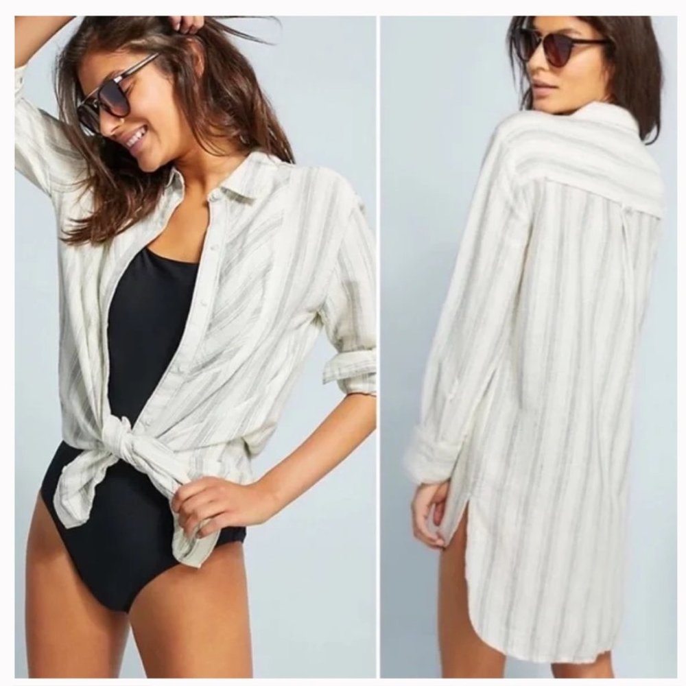 Anthropologie Lilka Windrift Button-Down Shirt